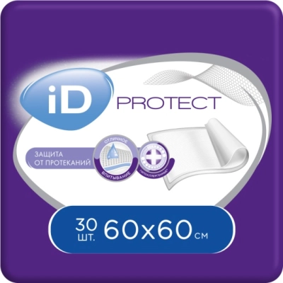Пеленки впитывающие 60*60 №30 ID PROTECT